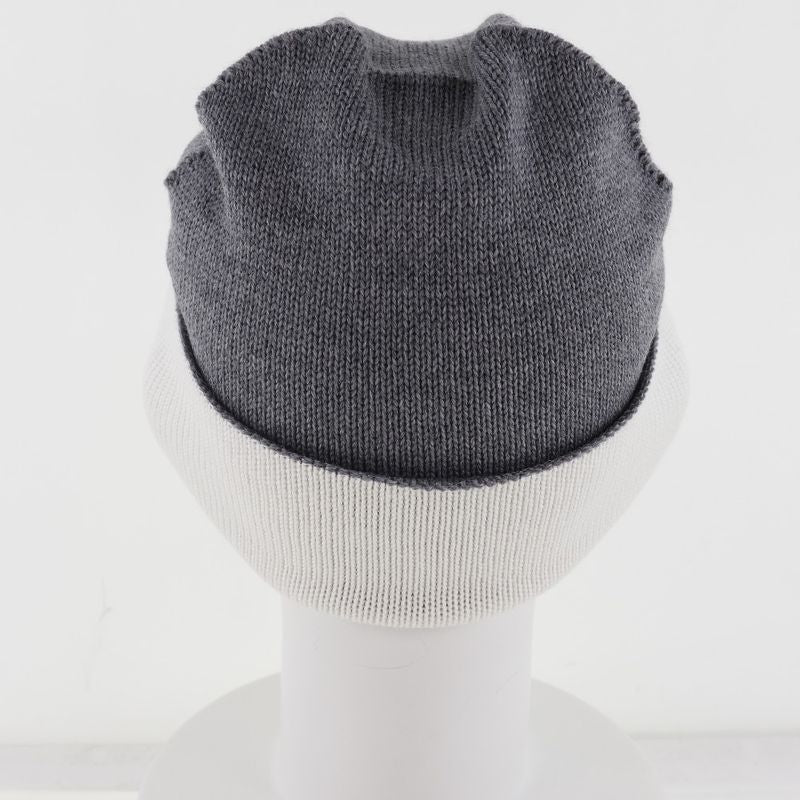 Chanel Coco Mark Sport Line Wool X Silk X Cashmere White Women's Knit Cap