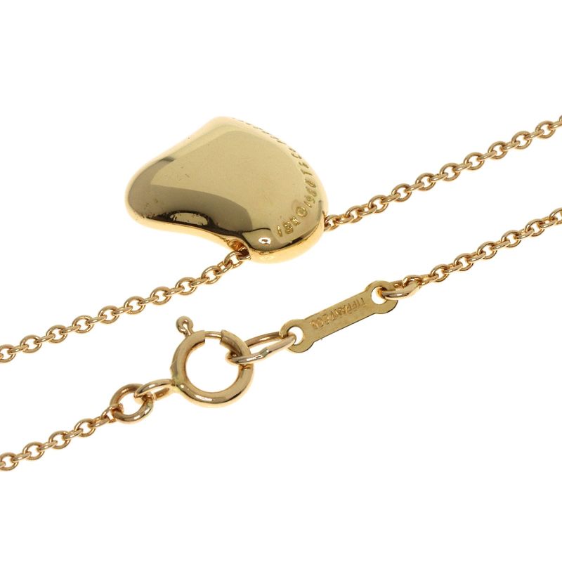Tiffany & Co Full Heart Necklace 18K Yellow Gold Ladies