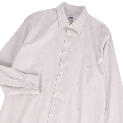 Hermes Shirt 23SS Long Sleeve Long Sleeve Serie Botta