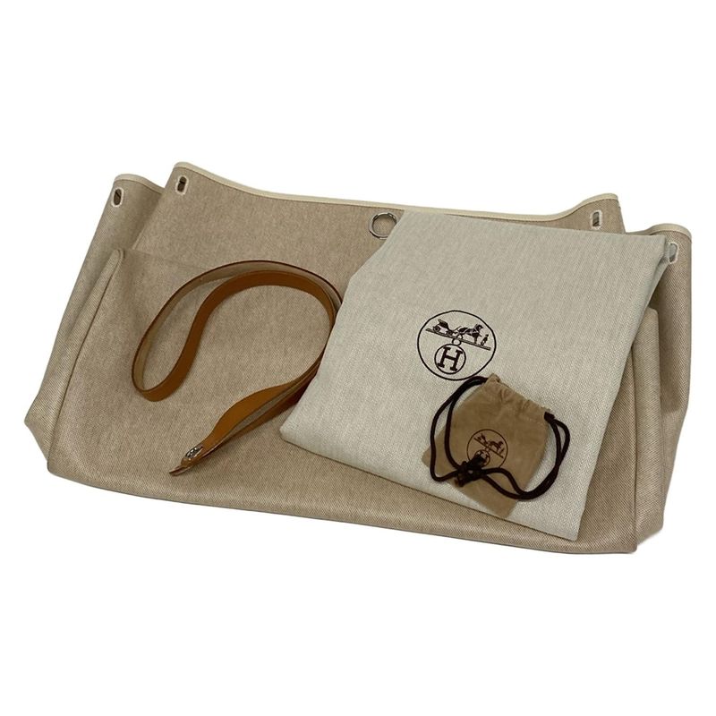 Hermes Handbag Herbag GM Ivory×brown