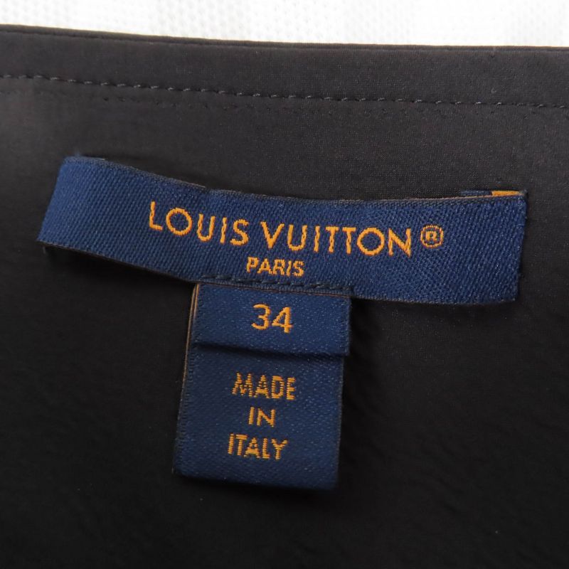 Louis Vuitton 2024 Silk Blend Ribbon Belt Design Pleated Wrap Long Skirt White