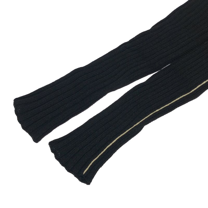 Celine by Phoebe Philo V-Neck Ribbed Knit Sweater 2 3dr7 7707 Black S