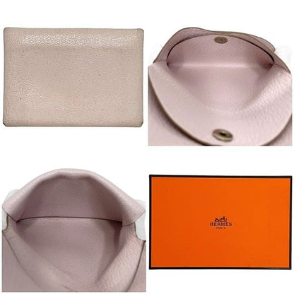 Hermes Bifold Wallet Calvi Duo Pink Mauve Le Pere
