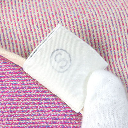 Hermes 100% Cotton Short Sleeves Zip-up Dress Pinkish 34 Women's