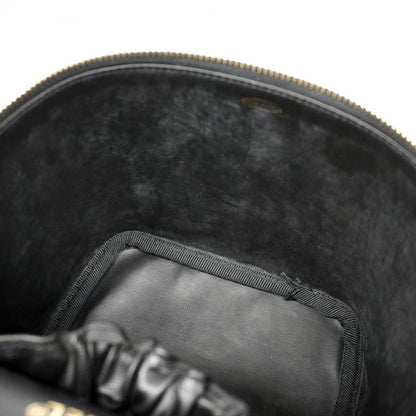Chanel Vanity Bag Bicolore Lambskin Black Gold Hardware Women