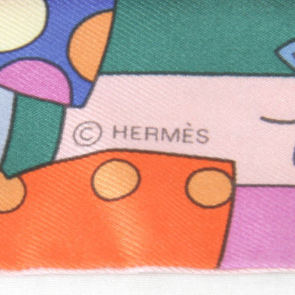 Hermes Twilly Whispering In The Woods Scarf With Box Silk Multicolor Pop