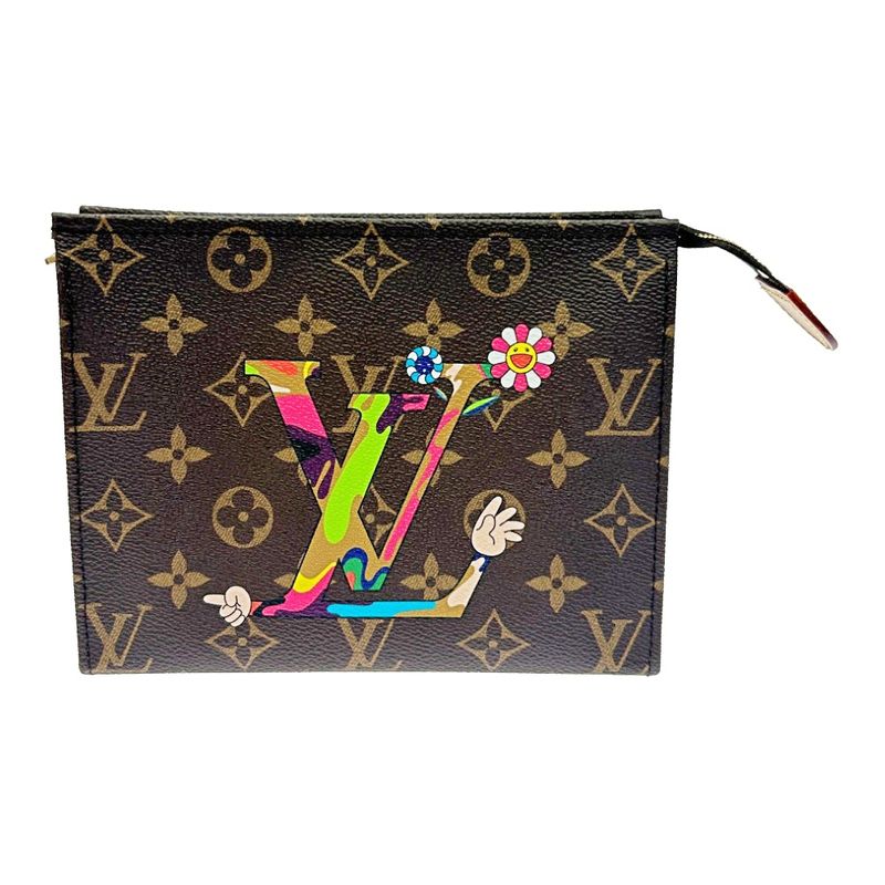 Louis Vuitton M13762 Monogram Trio Poche Toilette X Takashi Murakami