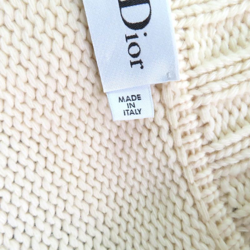 Christian DIOR 21AW 144m01am318 Cashmere Blend Striped Sailor Collar Knit