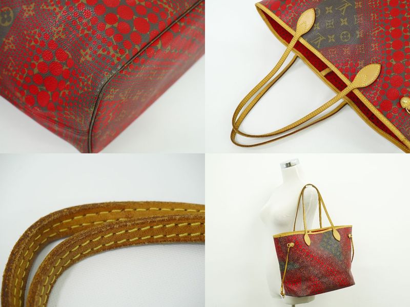 Authentic Louis Vuitton LV Neverfull MM Monogram Wave Yayoi Kusama Tote Bag