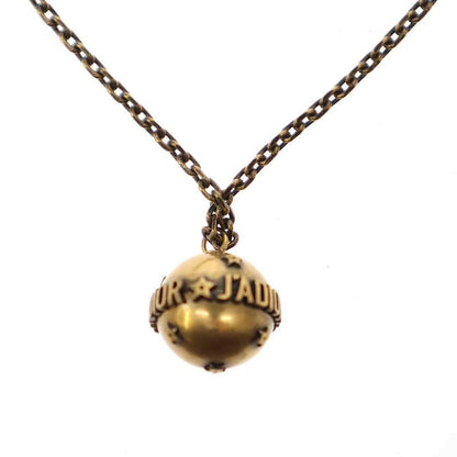 Christian Dior 17aw J'a Dior Gold Antique Metal Necklace Gold