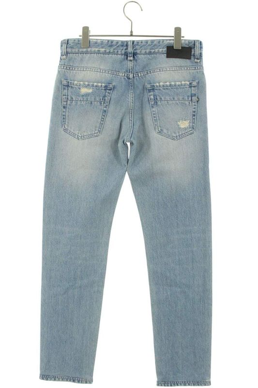 Fendi Flp201 A0X4 Zucca Damaged Washed Denim Pants Men's 31