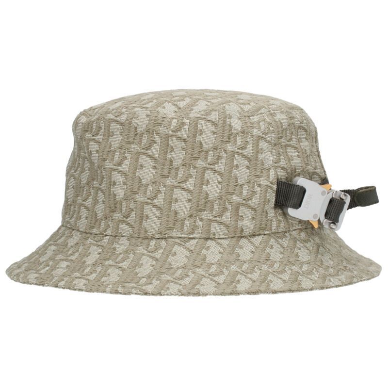 Dior 293c906j5763 Oblique Allover Bucket Hat With Rollers Men's M
