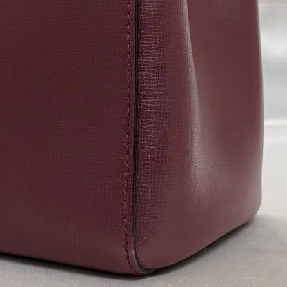 Cartier Shoulder Bag Bordeaux Must Excellent Condition Leather Preowned