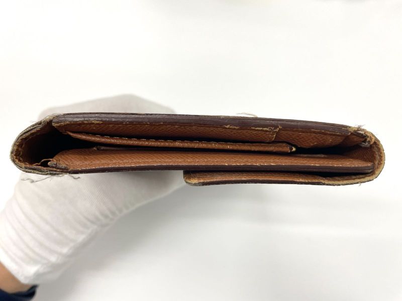 Louis Vuitton Monogram Pochette Passpole Long Wallet Passport Case M60135 Brown