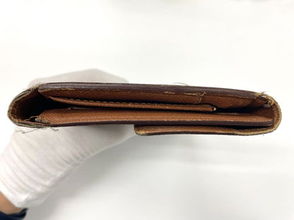 Louis Vuitton Monogram Pochette Passpole Long Wallet Passport Case M60135 Brown