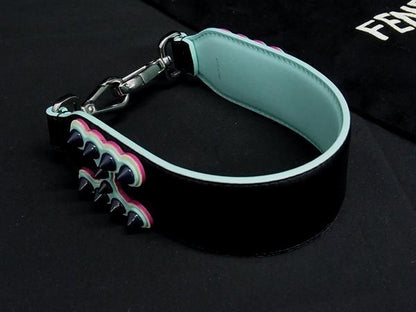 Fendi Strap You Leather Shoulder Strap For Bag Shoulder Strap Black