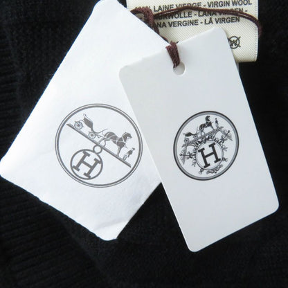 Hermes 23AW 3h2617d4 Virgin Wool H Motif Crewneck Long Sleeve Knit Pullover