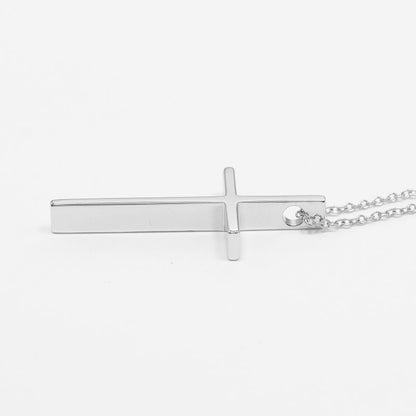 Tiffany & Co Metro Cross 18kwhite Gold Ladies 5.5g Necklace