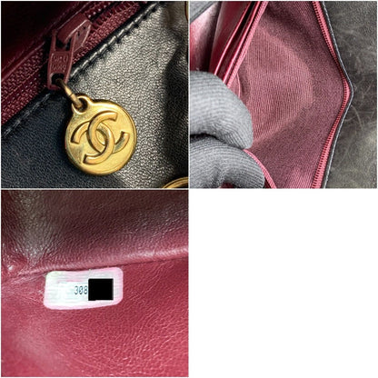 Chanel Matelasse Diana Flap Lambskin Chain Shoulder Bag Black
