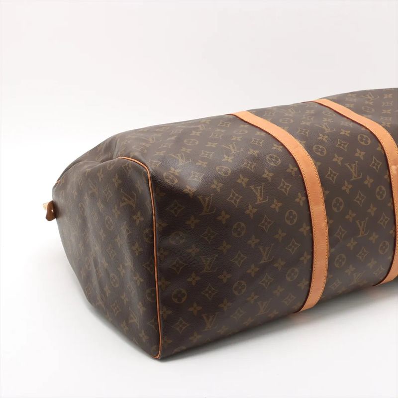Louis Vuitton Monogram Keepall 60 M41422 Leather Boston Bag Business Travel