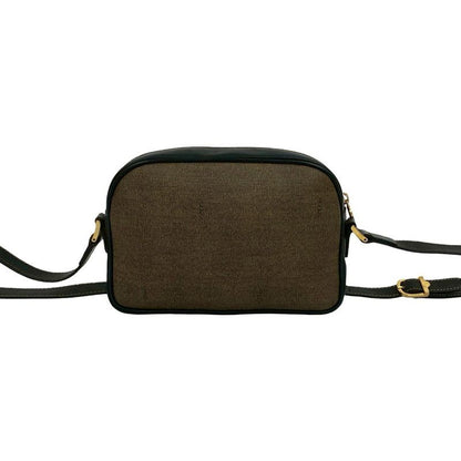 Fendi Vintage FF Logo Motif Leather Mini Shoulder Bag Pochette Sacoche Brown