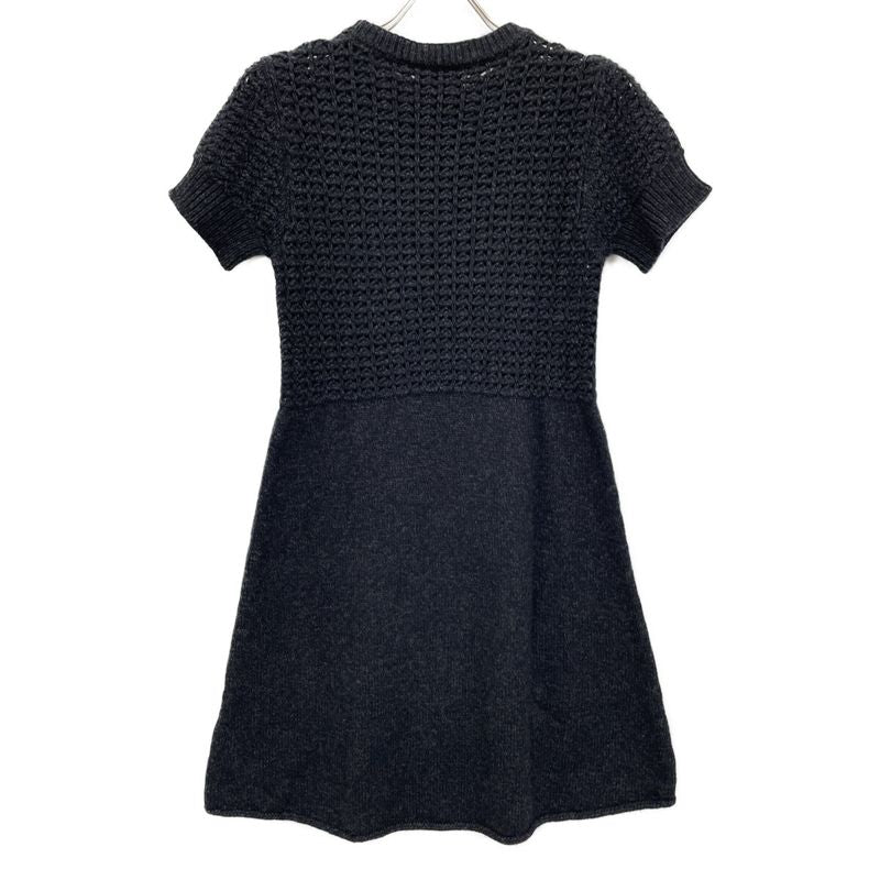 Chanel Sport Line 09A P36613k02248 Coco Mark S/S Knit Dress 38