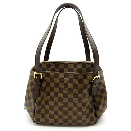 Louis Vuitton Belem MM N51174 Damier Women's Shoulder Bag Brown Excellent