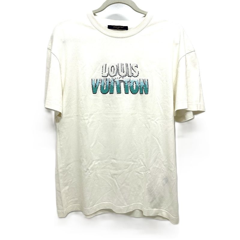 Louis Vuitton Short Sleeve T-shirt With Logo Embroidery Rm232m NPG Hpy35w
