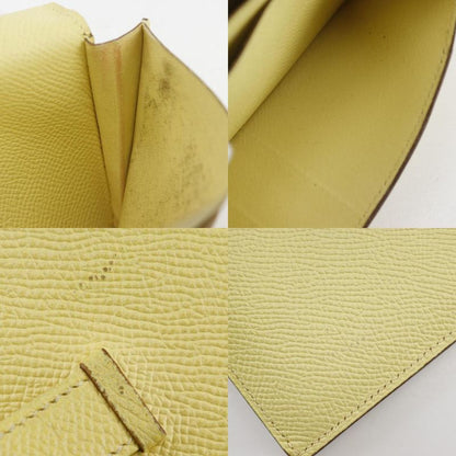 Hermes Bearn Souffle Vaux Epson Yellow R Ladies Long Wallet