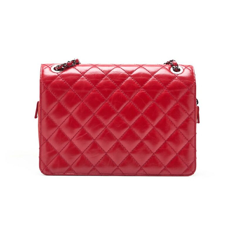 Chanel Matelasse Turnlock Chain Shoulder Vintage Calf Black With Silver And