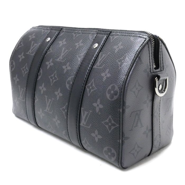 Louis Vuitton City Keepall Shoulder Bag Monogram Eclipse M45936 IC Chip Men's