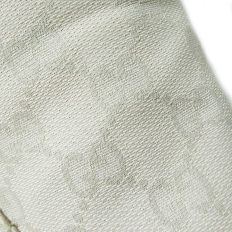 Gucci 466902 GG Canvas Leather Espadrilles Slip-ons Light Beige 37.5 With Box