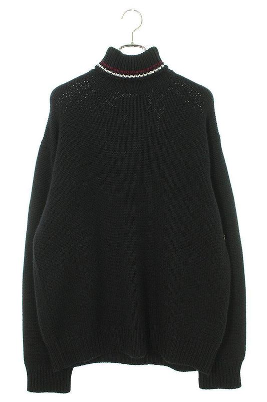 Prada Umr588 Triangle Patch Cashmere Turtleneck Knit Men's 50