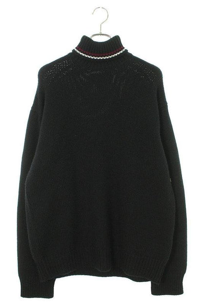 Prada Umr588 Triangle Patch Cashmere Turtleneck Knit Men's 50