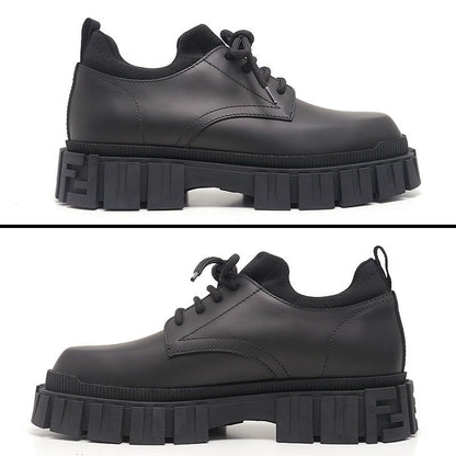 Fendi Force Lace-up Ankle Boots 7l1451 7 Black