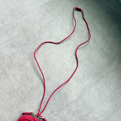 Bottega Veneta Intrecciato Leather Coin Case Card Case Strap Mini Wallet