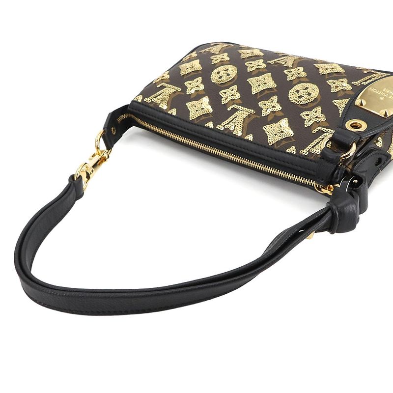 Louis Vuitton Monogram Eclipse Pochette Axessoire Hand Bag Sequins 90296779