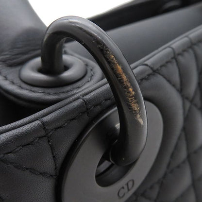 Christian Dior 2way Bag Lady Dior Mini Ultra Matte Calf Black Matte Black