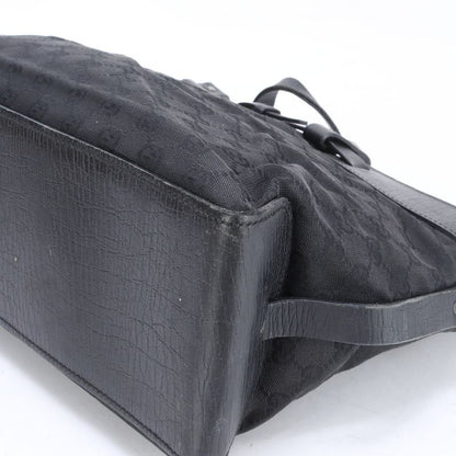 Gucci GG Canvas Leather Belt Tote Bag Shoulder Business Commuter Document Bag