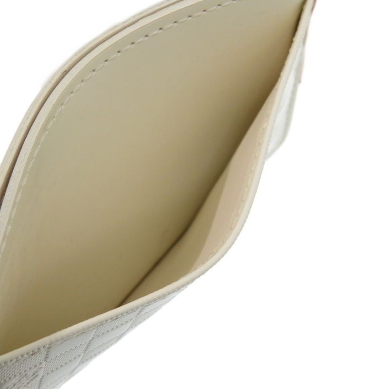 Louis Vuitton Damier Faceted Porte Culte Surple Leather Clesme LV 0900 White