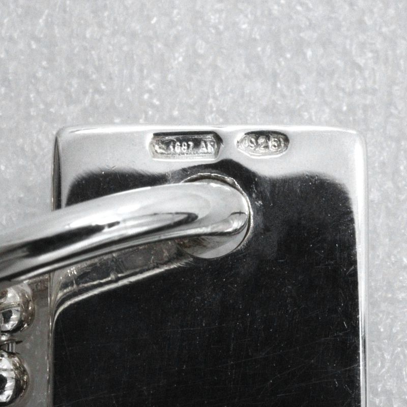 Gucci Logo Bar Double Ball Chain Silver 925 Unisex 23.9g Necklace