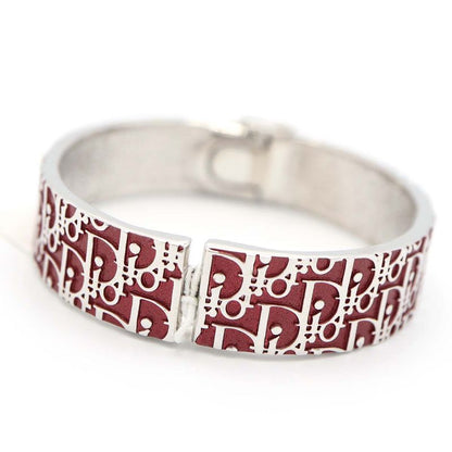 Christian DIOR Bangle Trotter Bracelet Accessory Women's Red H1481