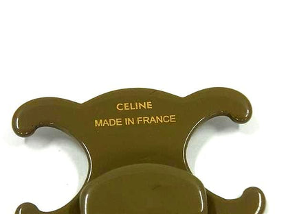 Celine Triomphe Hairpin Hair Clip Hair Accessory Women's Gray Fl9534