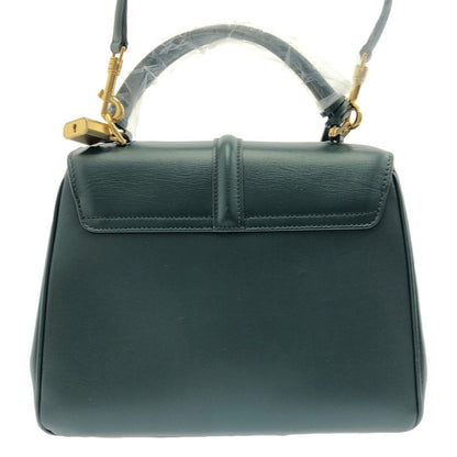 Celine - 16 Caisse Bouzas Small Leather Shoulder Bag - Green - Women's