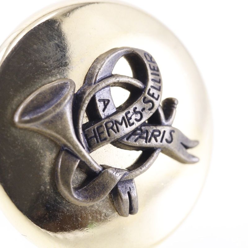 Hermes Horns Gold Plated Ladies 16.3g Earrings