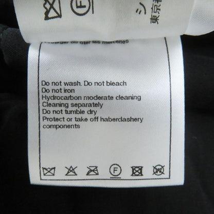 CHANEL 23B P75490 100% Silk Coco Mark Chain Design Zip Up Hoodie/jacket Black