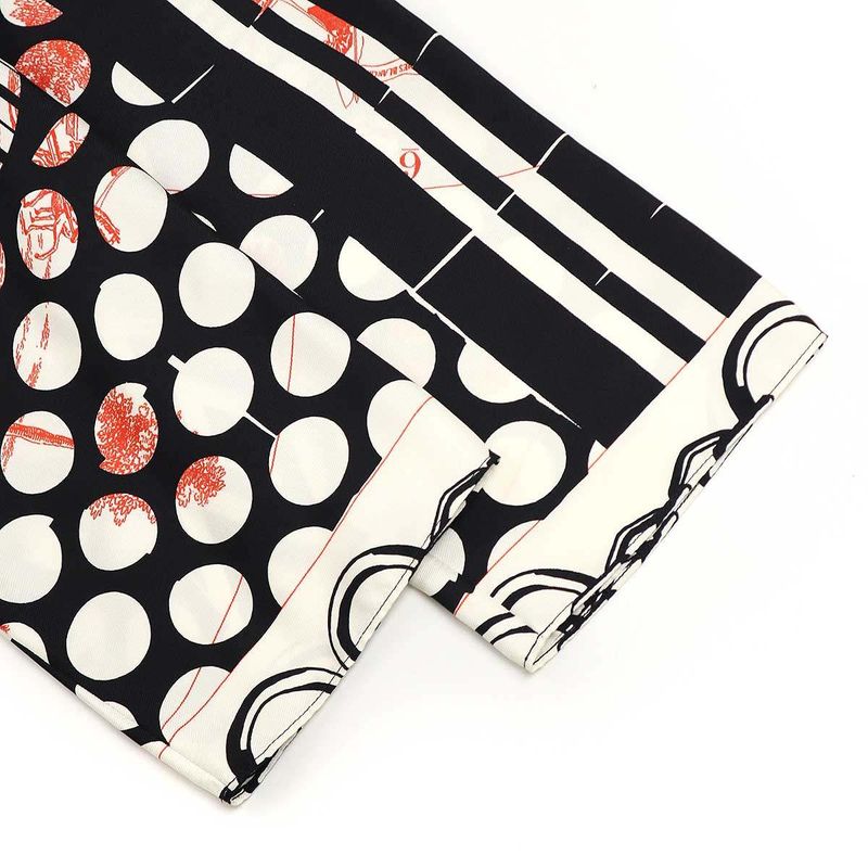 Hermes All-Over Silk Blouse Black 44