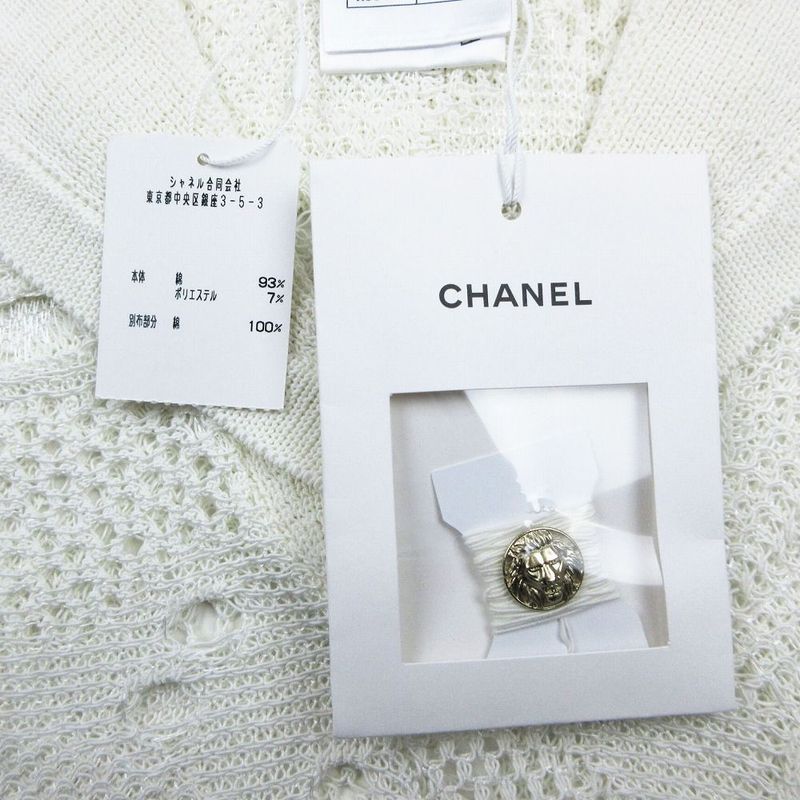 Chanel 22c Coco Mark Camellia Pullover Knit Sailor Collar P72031k10344 M