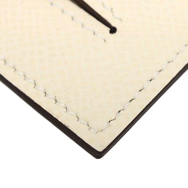 Hermes Coin Case Kelly Pocket Compact Vaux Epson Nata Silver Hardware Ivory B