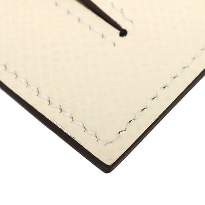 Hermes Coin Case Kelly Pocket Compact Vaux Epson Nata Silver Hardware Ivory B